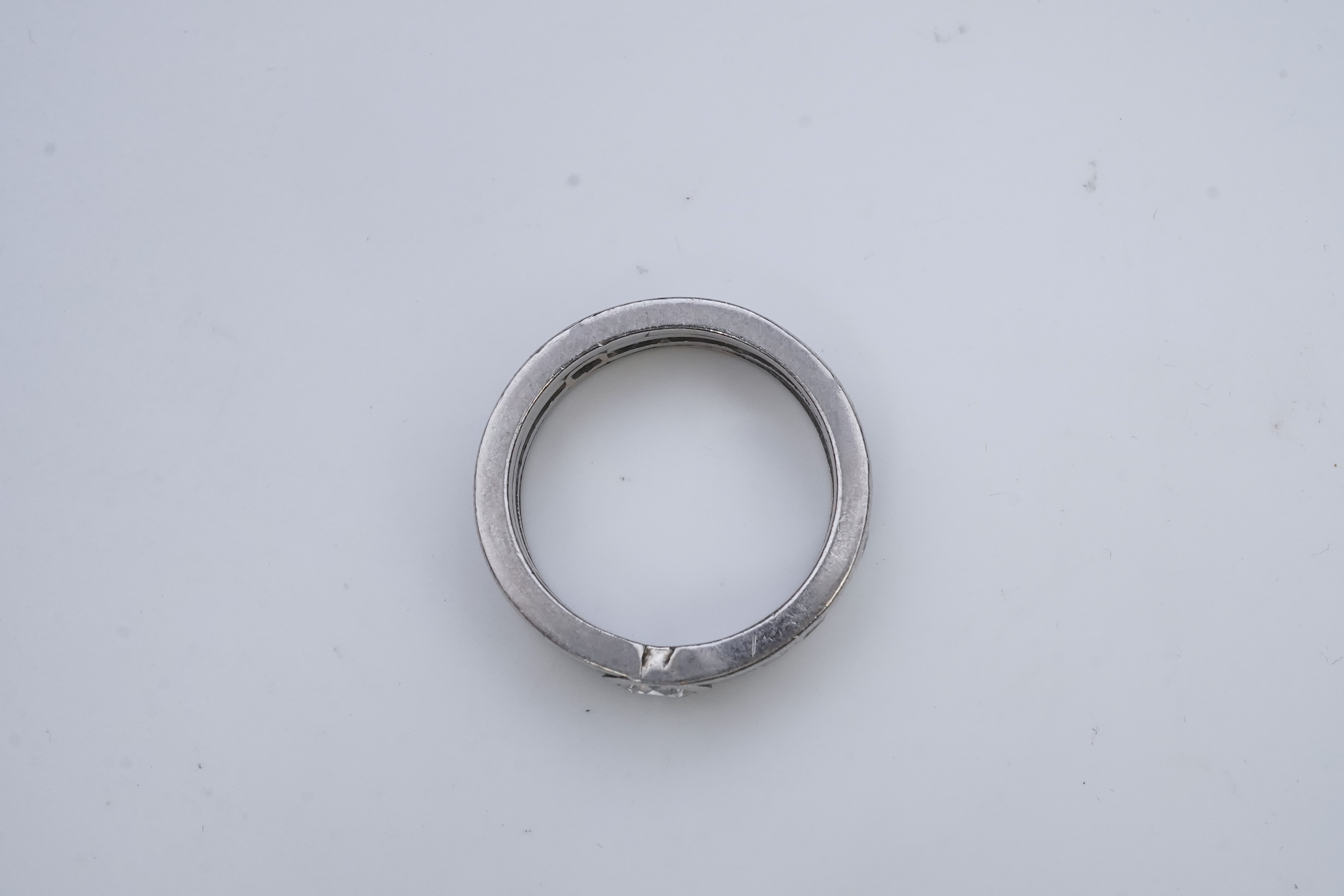 A diamond eternity ring